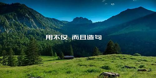 用不仅 而且造句